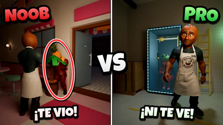 The pink Coco’s Scoops shop and green locker concealment shown in promotional artwork